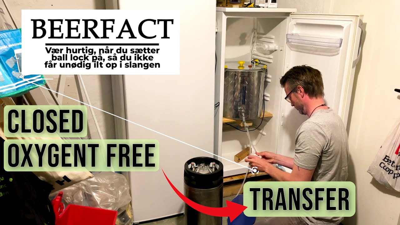 Easiest oxygen free closed transfer of beer to corny kegs