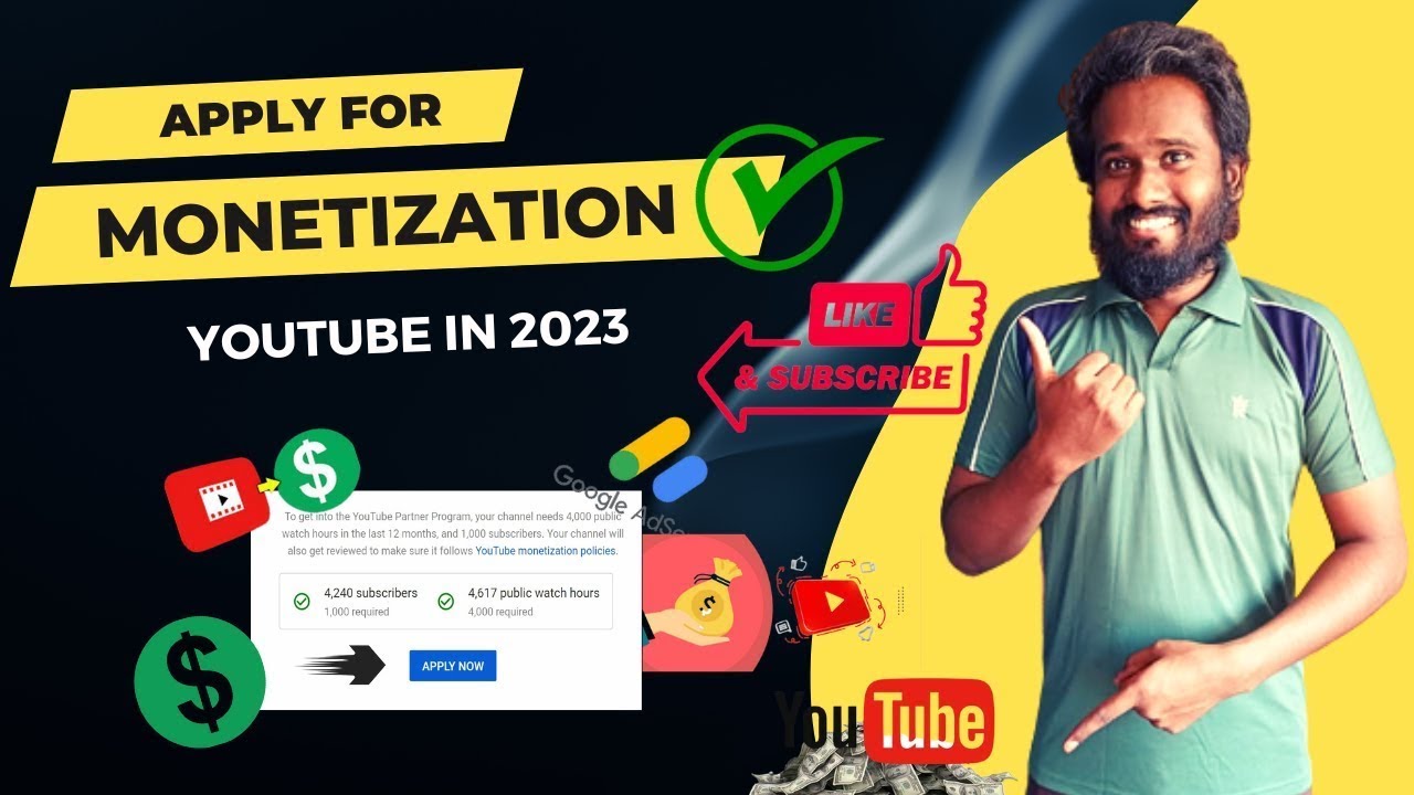 How to Apply Monetization for YouTube in 2023 #deafcommunity #deafsignlanguage #deaf #isl #youtube
