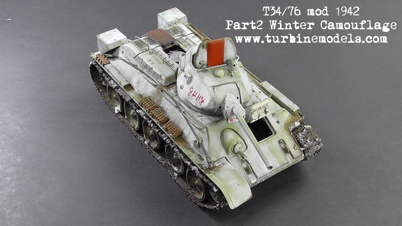 T34/76 mod 1942 AFV 1/35. Winter Camouflage