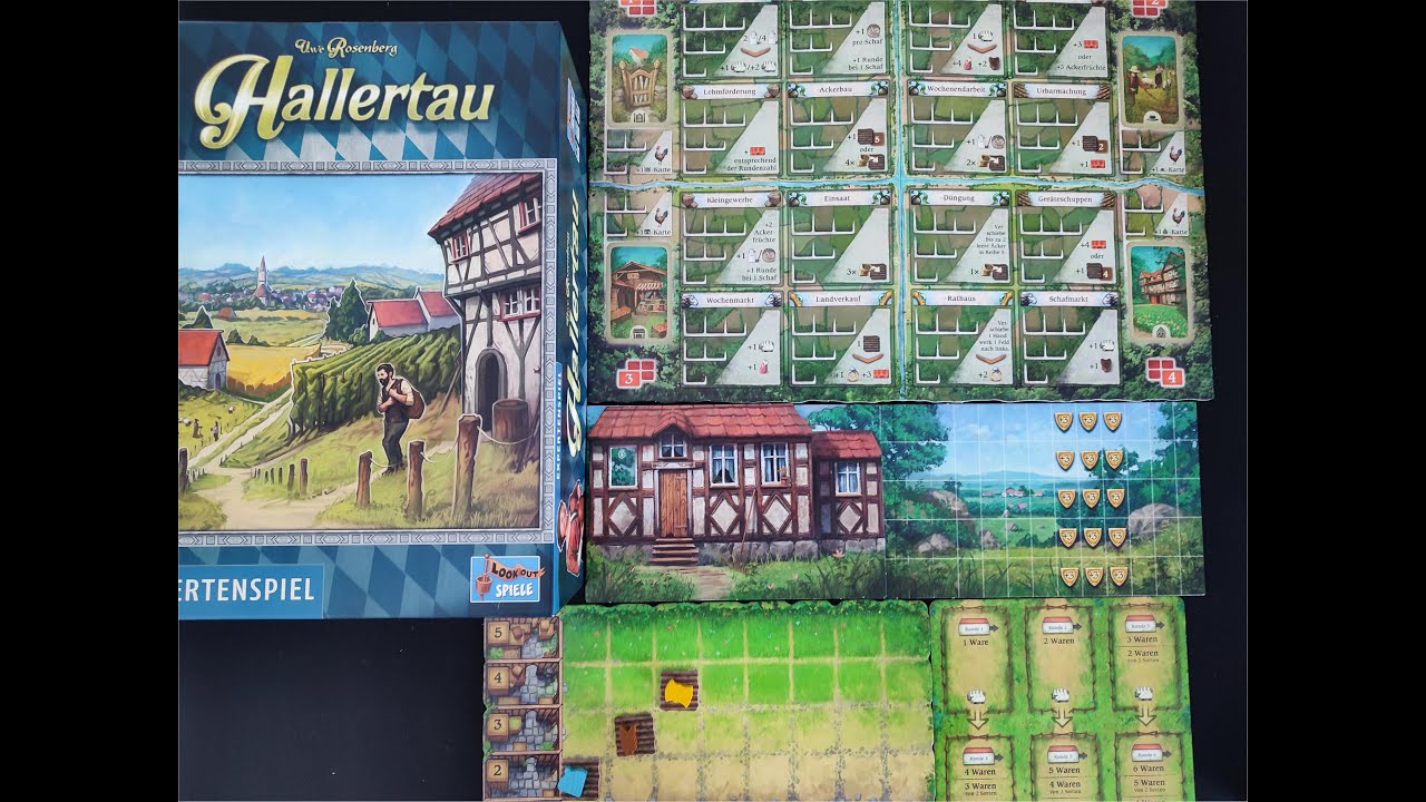 Hallertau Solo Let's Play mit Regelerklärungen live im Spiel