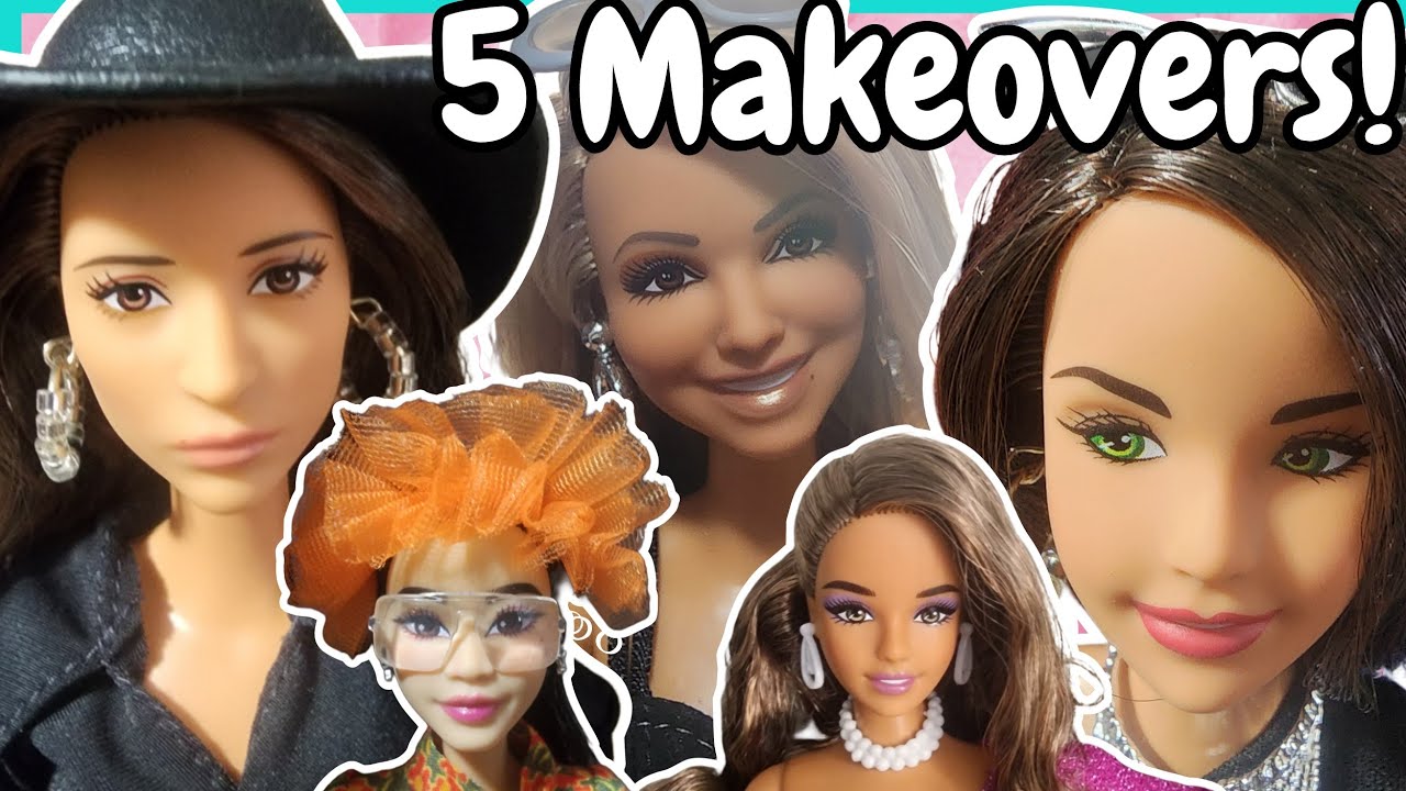 Massive Barbie Doll Makeover Marathon | I Restyled FIVE Dolls in One Sitting… Here’s What Happened