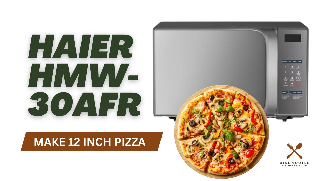 how to make 12 inch pizza in haier hmw-30afr | easy homemade pizza recipe
