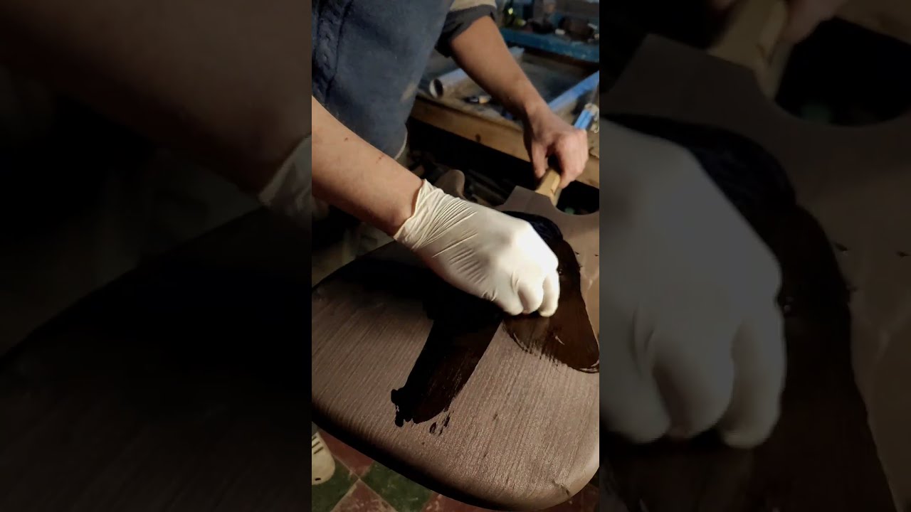 burned wood stratocaster 