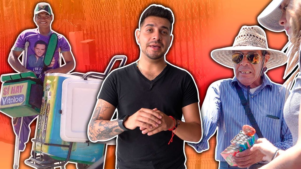 Comprándole todo a vendedores en la calle