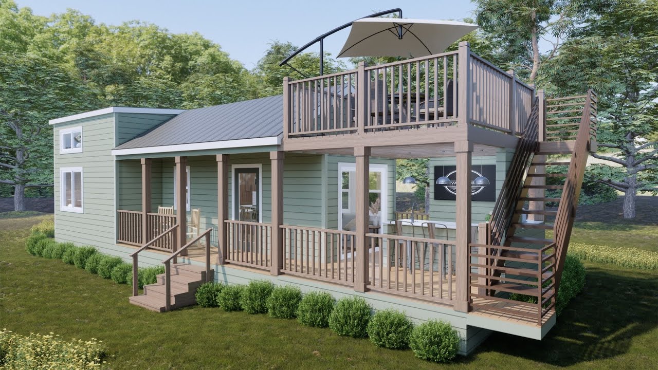 Absolutely Fabulous Overlook Cottage Park Model by Movable Roots