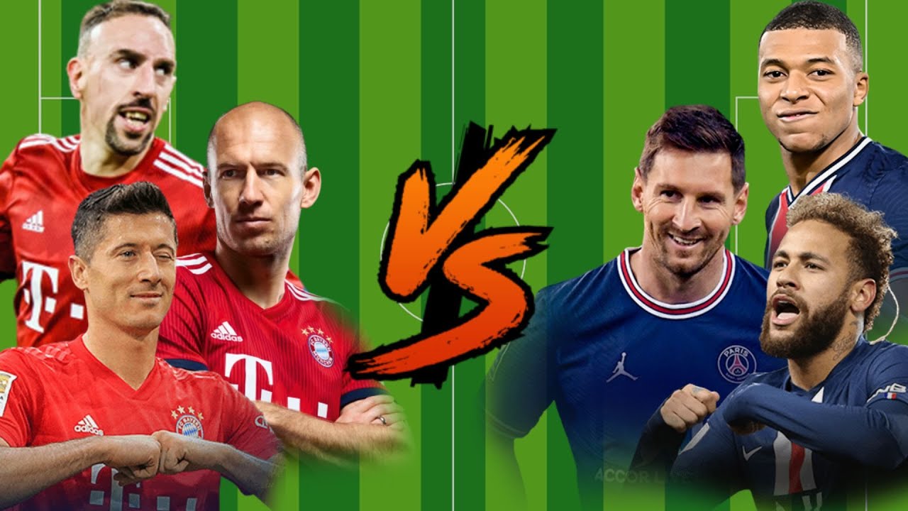 Ribery-Robben-Lewandowski vs Mbappe-Messi-Neymar💪