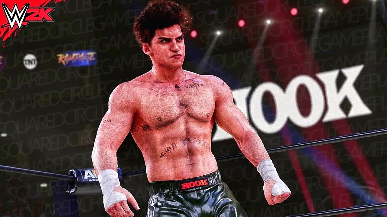 Hook 2022 AEW Entrance w/ The Chairman&rsquo;s Intent Theme | Road To WWE 2K22 | WWE 2K19 PC / PS4 Mods