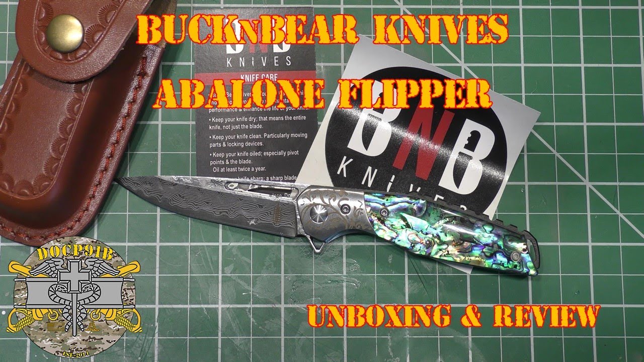 BucknBear Knives Abalone Flipper - Unboxing & Review