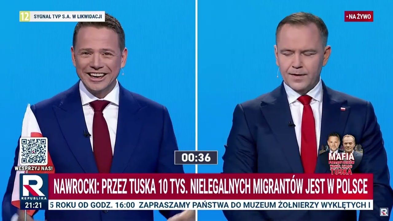 Nawrocki wyjaśnia Trzaskowskiego: po raz kolejny jest pan w błędzie! | Debata Prezydencka