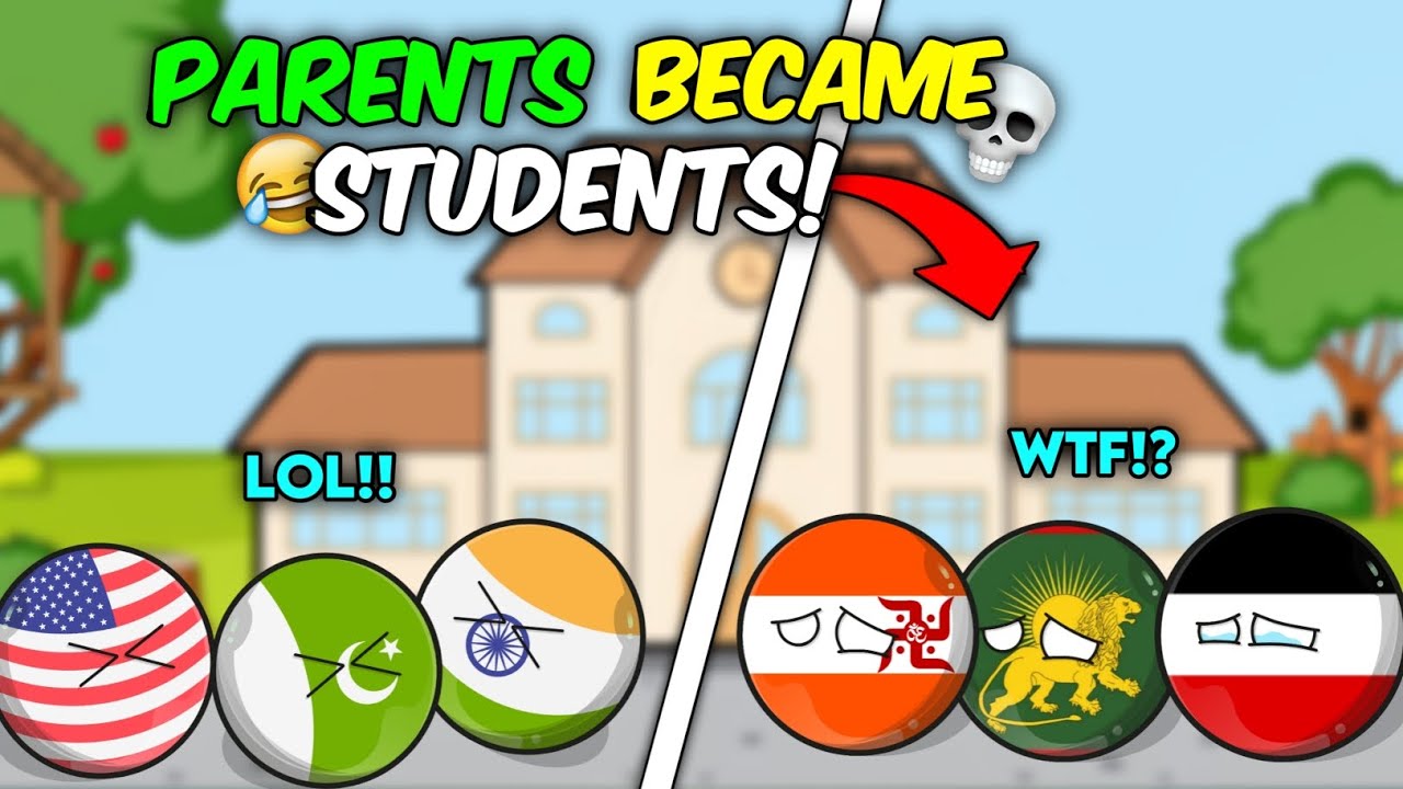 Когда родители Countryballs стали студентами 😂 (P2) Тест-сюрприз 🥶