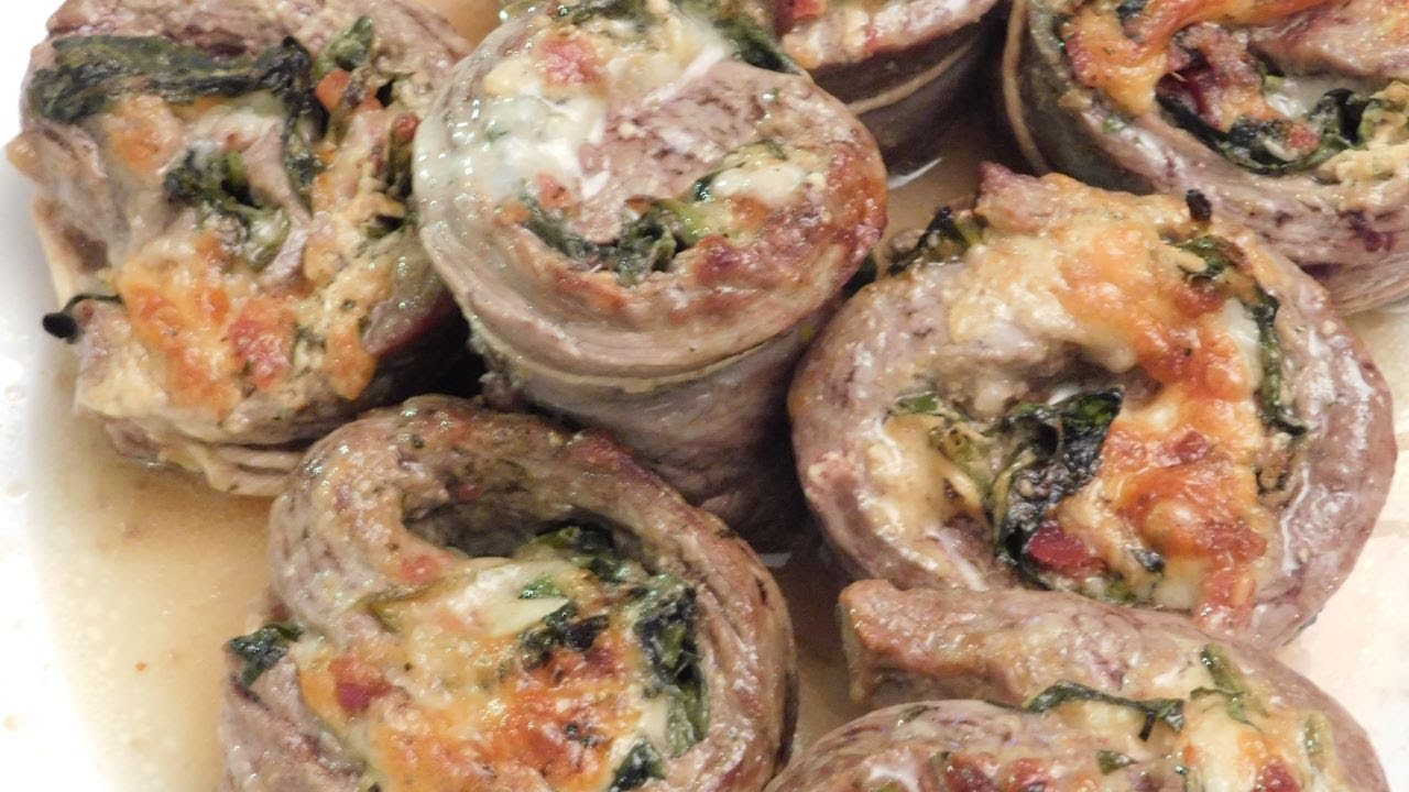 Best way to cook a stuffed flank steak in the oven.