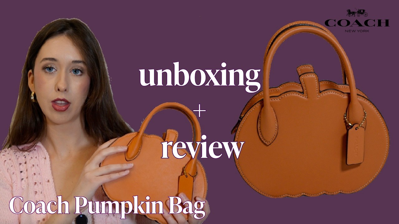 COACH PUMPKIN BAG | Unboxing + Review
