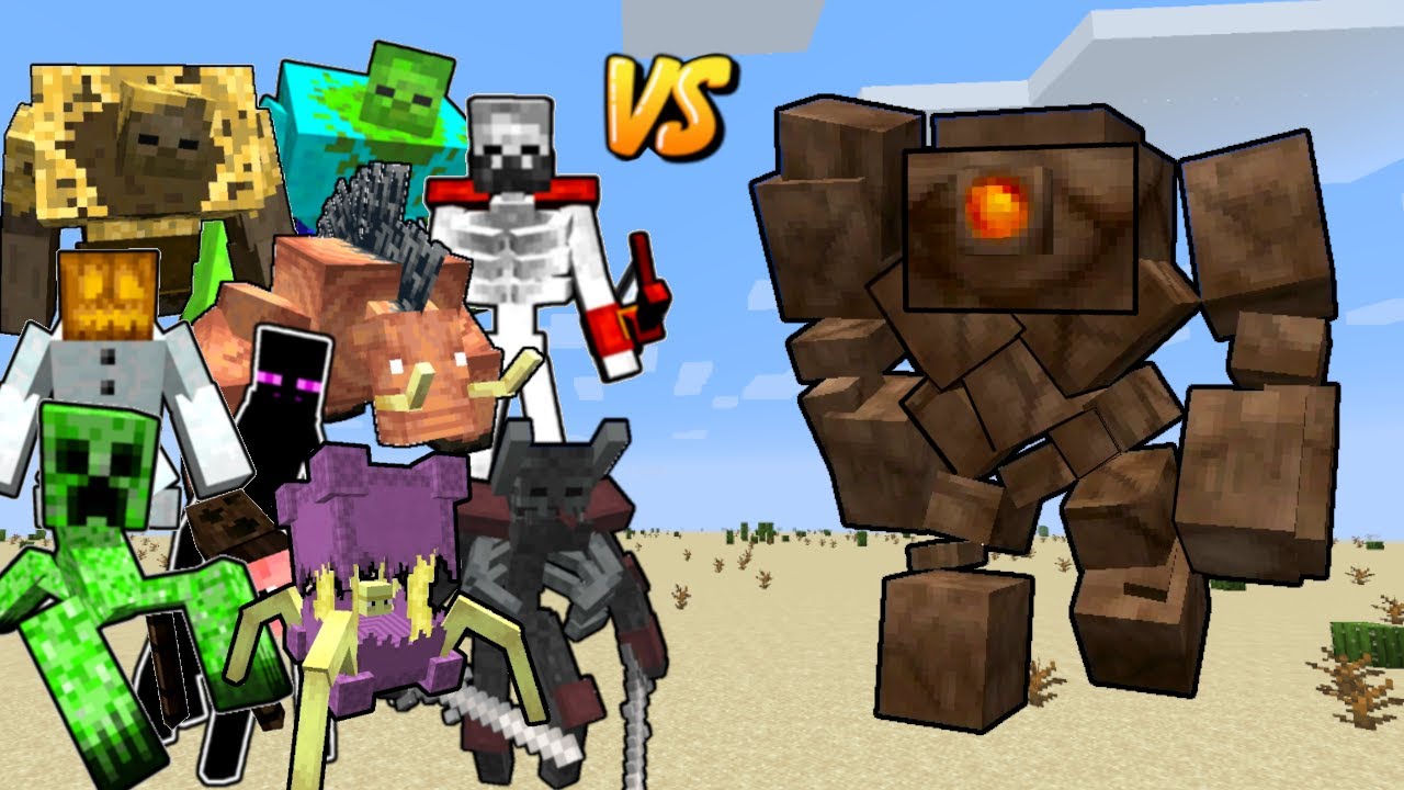 STONE GIANT vs Mutant Monsters in Minecraft