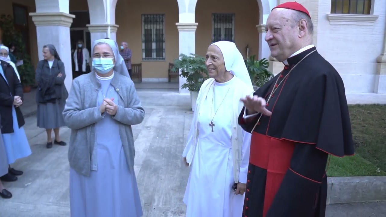 Arrivo S.E. Cardinal Gianfranco Ravasi a Casa Santa Maria della Provvidenza- Roma.