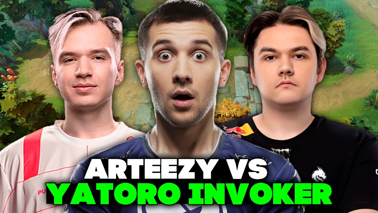 ARTEEZY SNIPER MID с ТОП-16 PURE против YATORO INVOKER и CR1T