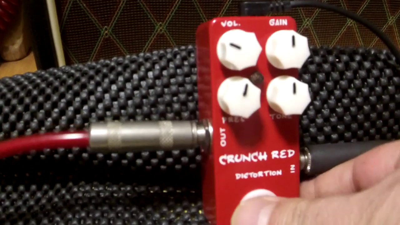 MOSKY CRUNCH RED DISTORTION 01-Single Pick Up