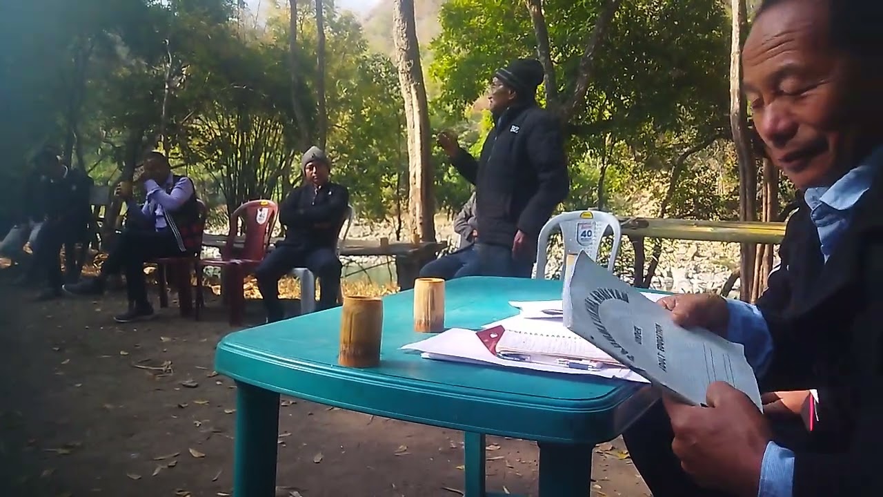 Mr T. Kurakiu second oldest Jongphu man exhorting 30.01.26 @Tizu hydro project 