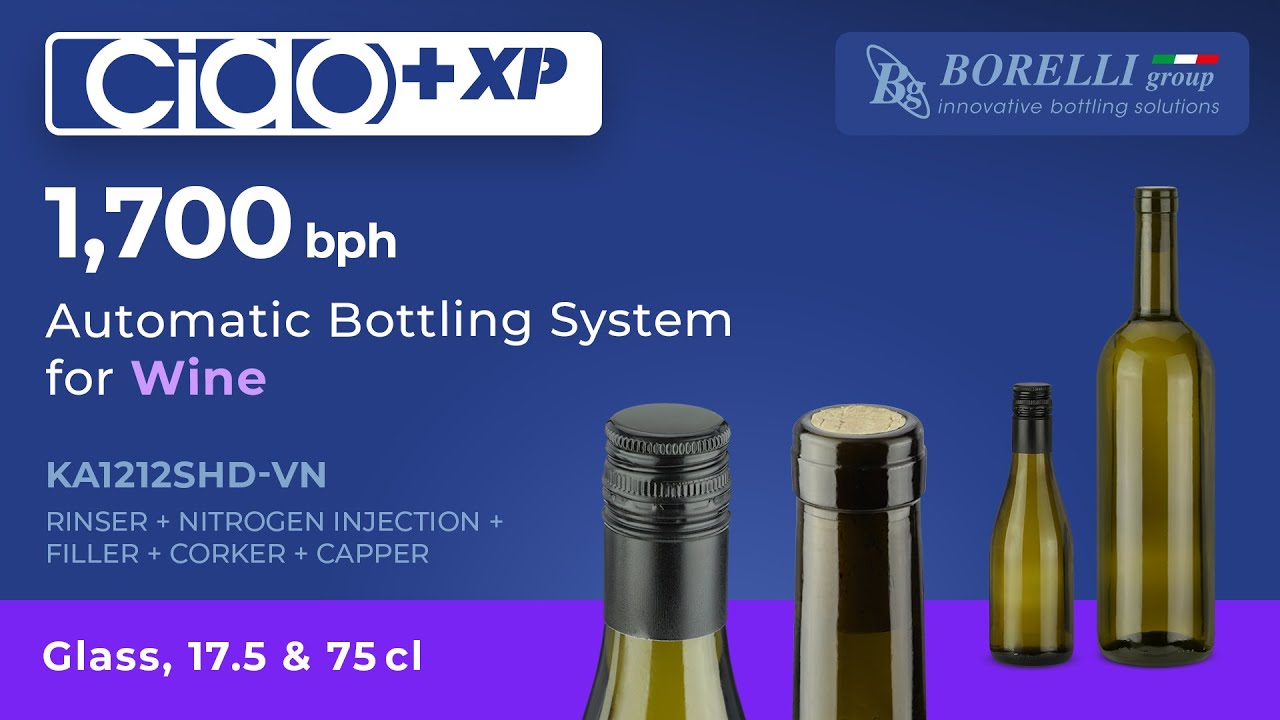 WINE – Automatic Bottling System CIAO+ XP – Model: KA1212SHD-VN