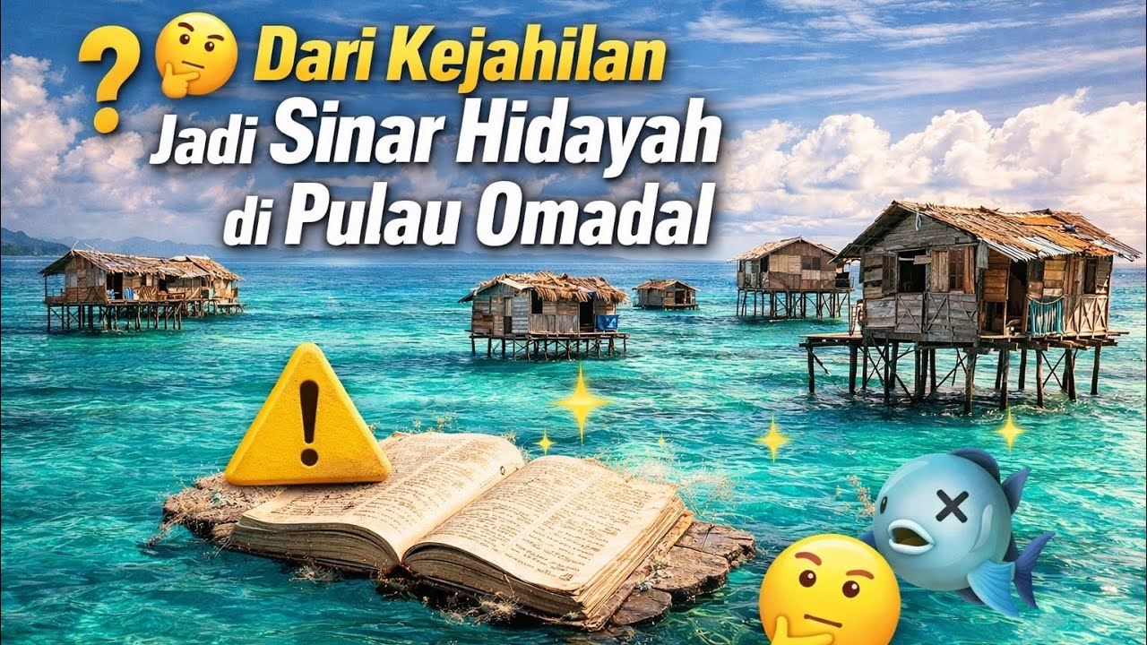 Dari Rumah Reput Dipukul Ombak, Lahir Cahaya Dakwah Bajau Laut di Pulau Omadal
