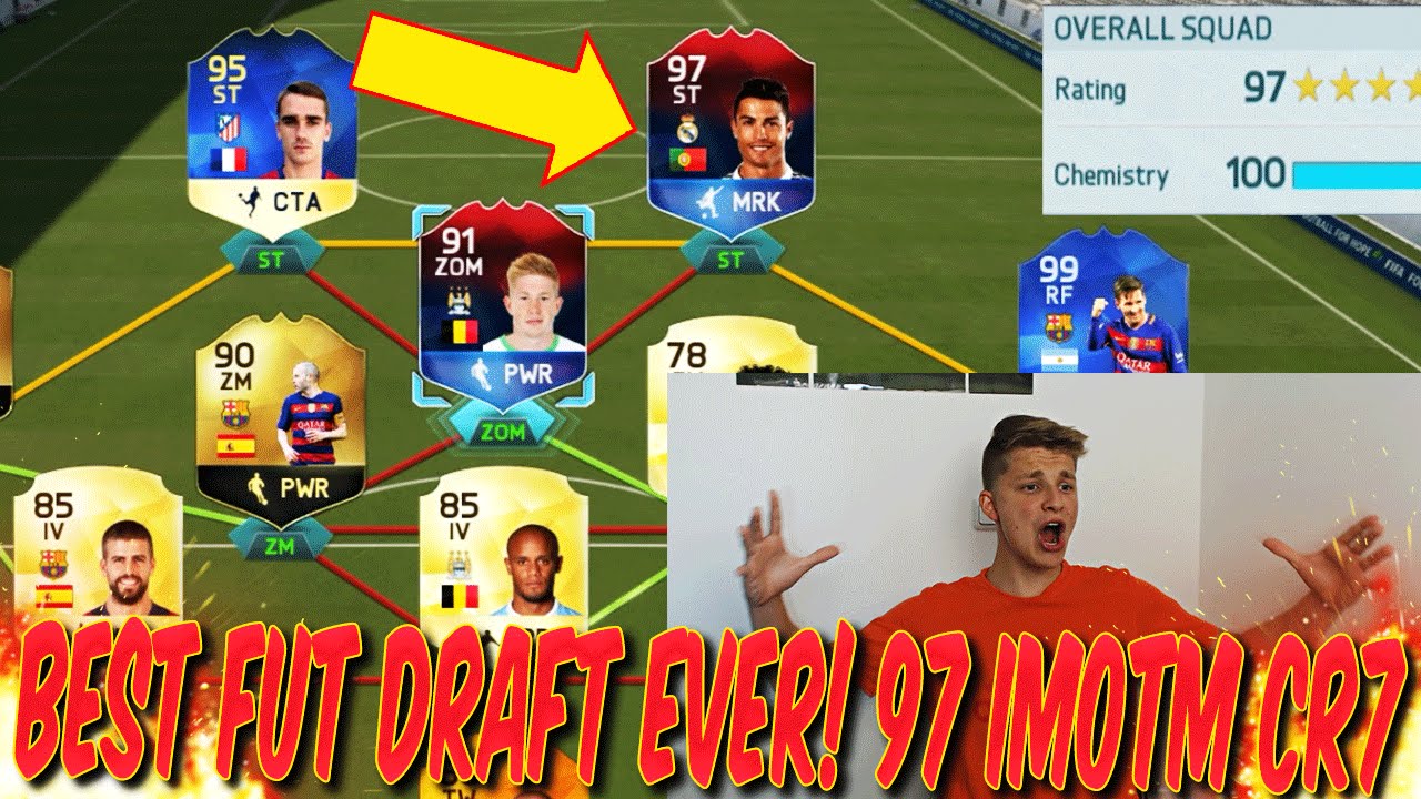 BEST iMOTM FUT DRAFT EVER! OMG! 97 iMOTM RONALDO! - FIFA 16: ULTIMATE TEAM (DEUTSCH)