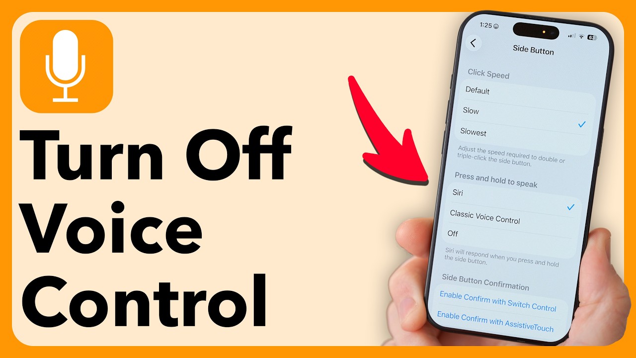Как отключить голосовое управление на iPhone