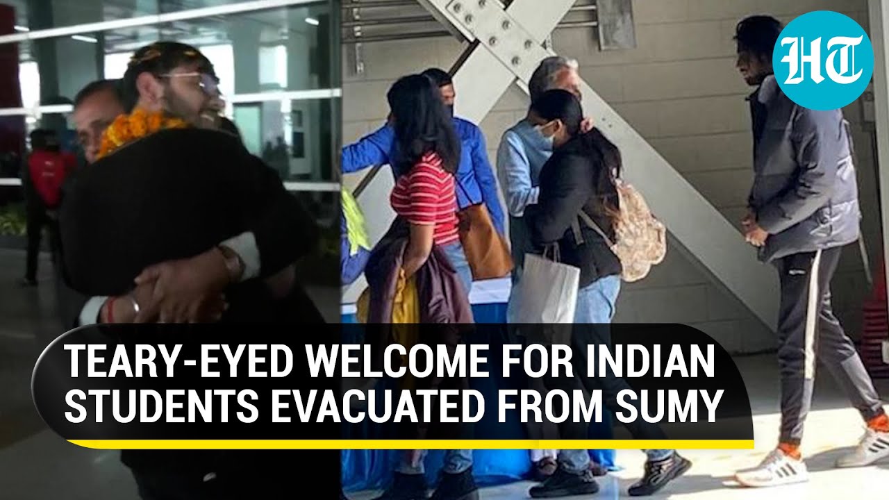 'Modi ji ka beta hai...': Emotions run high as students evacuated from Ukraine's Sumy return home