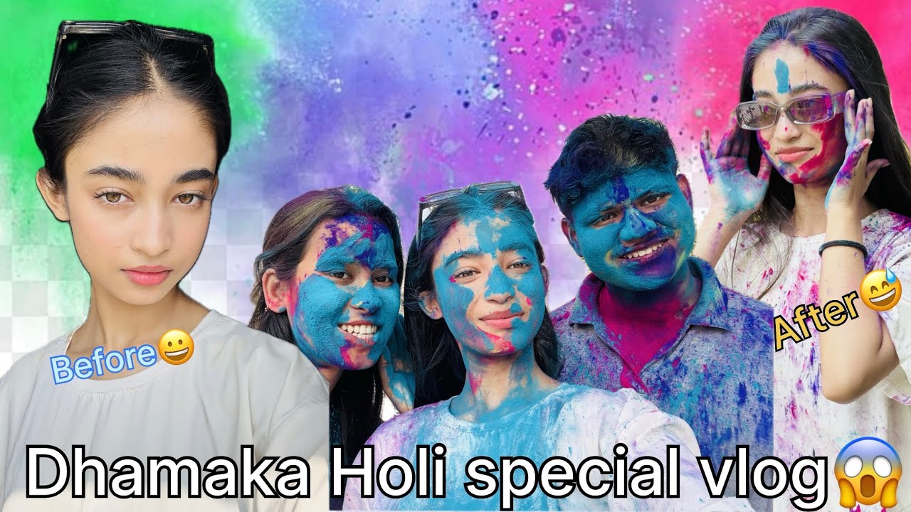 Holi hai🥳🤪|| Holi special vlog 