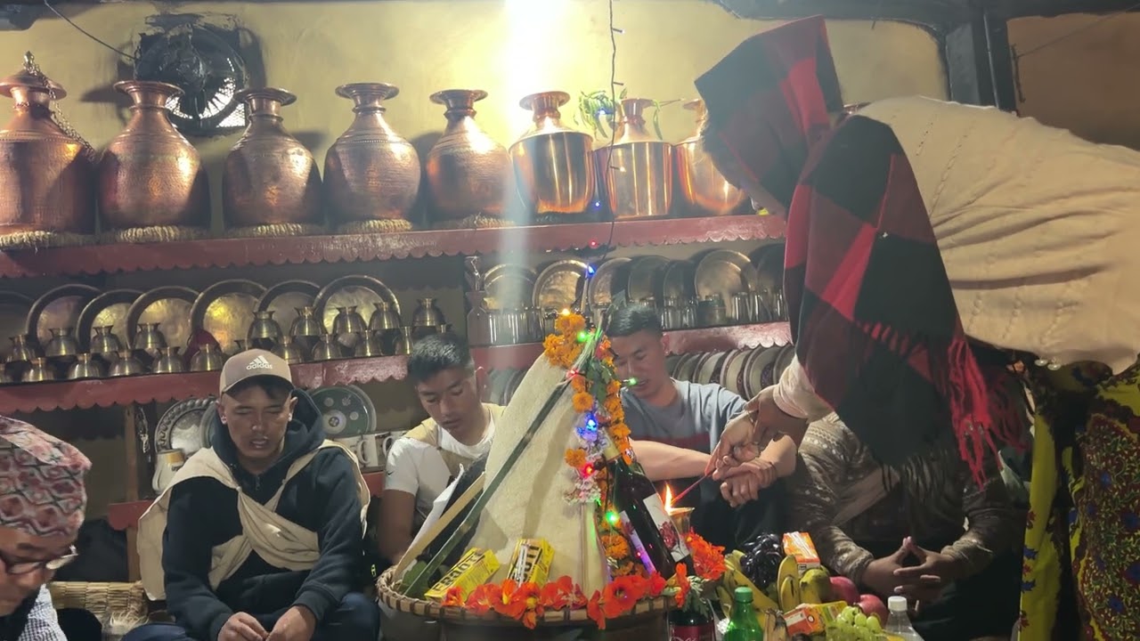 Kul puja🏠🌸🙏#gurungculture 