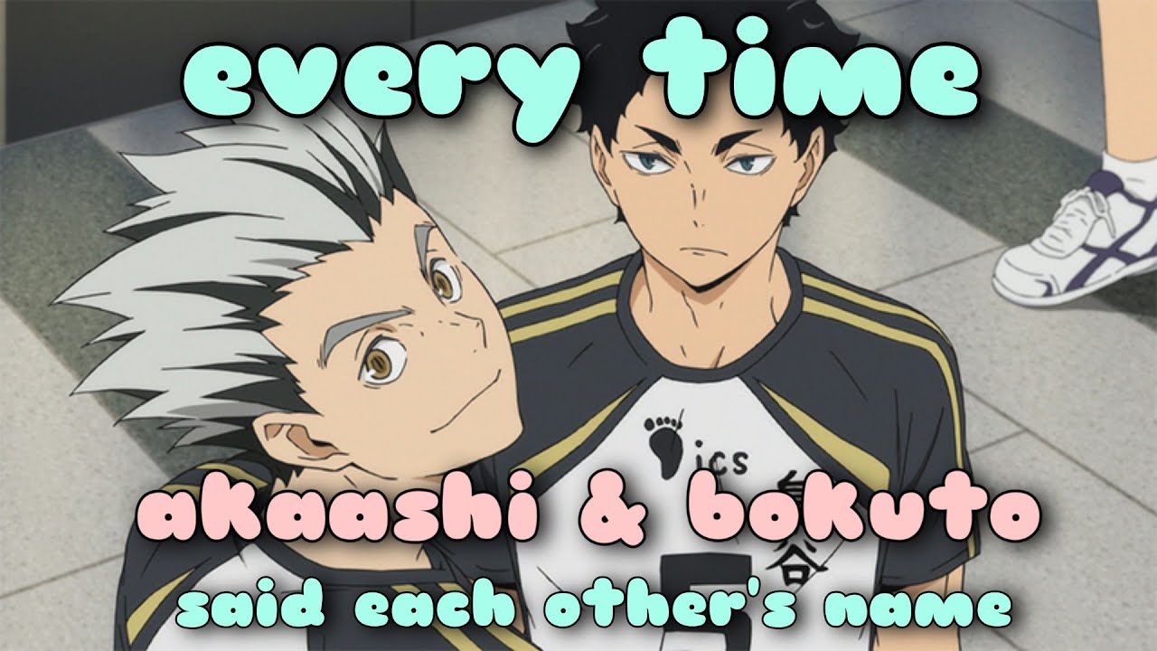 Every Time Bokuto and Akaashi Calling Each Other's Name | Haikyuu!! BokuAka Funny Moments