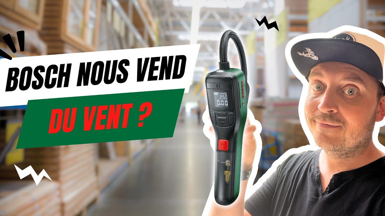 Test pompe électrique Bosch EASYPUMP pour vélo - Gonfleur