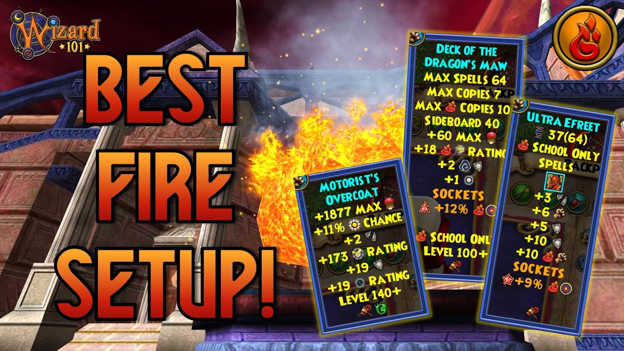 Wizard101: MAX FIRE PvP (140): The BEST Fire Setup!