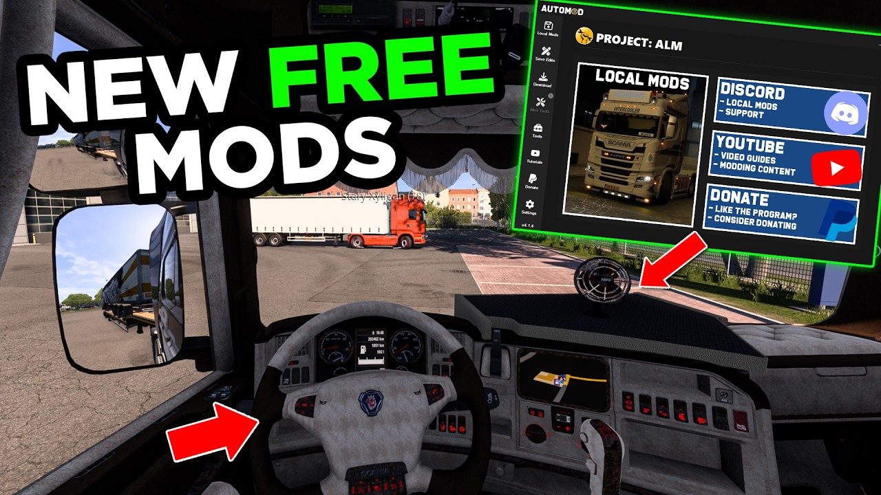 Как установить моды в ETS2 с помощью ALM (подходит для TruckersMP!)