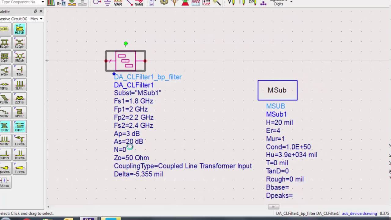 Passive Circuit DesignGuide with a Momentum Simulation