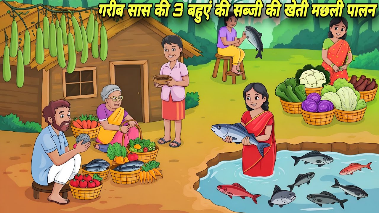 गरीब सास और तीन बहुओं का जुगाड़ | सब्जी खेती और मछली पालन से बदल गई किस्मत