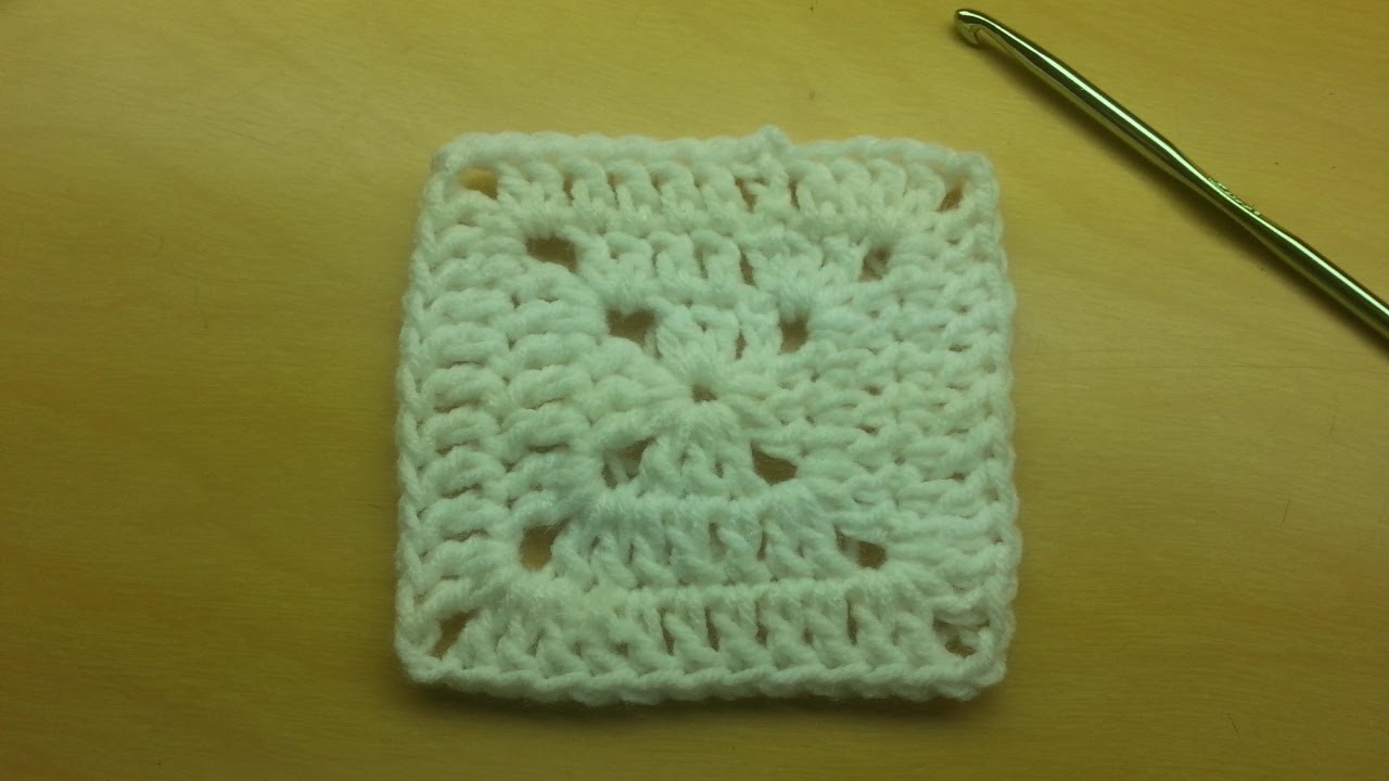 How to Crochet a Granny Square - Basic Granny Square