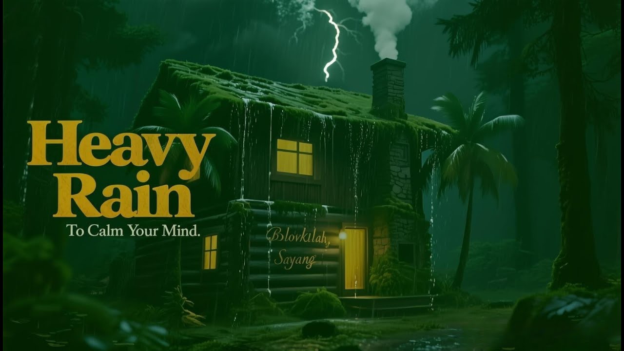 Heavy Rain Sounds to Stop Overthinking - Beat Insomnia, Calm Your Mind,Sonidos de Lluvia para Dormir