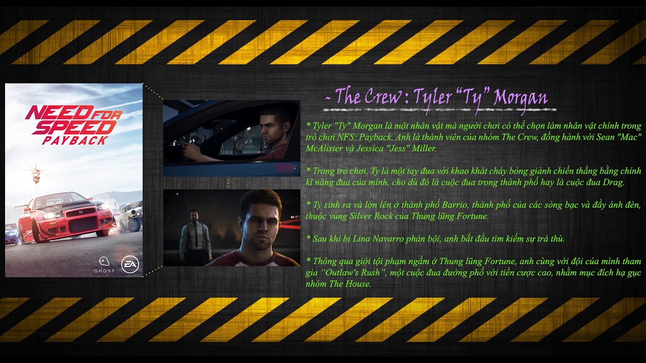 NFS VN - NFS PayBack - The Crew : Tyler Morgan