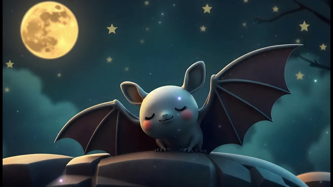 🎃 Sleepy Little Bat Lullaby | Halloween Bedtime Song 4Kids 🌙