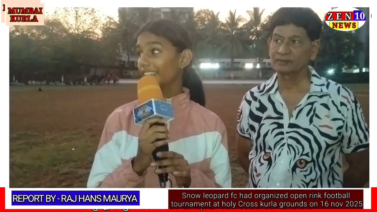 Snow leopard fc had organized open rink football tournament at holy Cross kurla grounds 