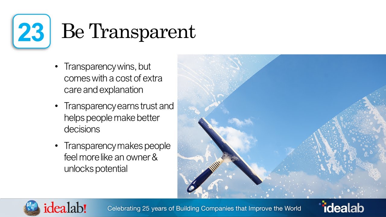 Transparent (Bill Gross Idealab) Lesson 23
