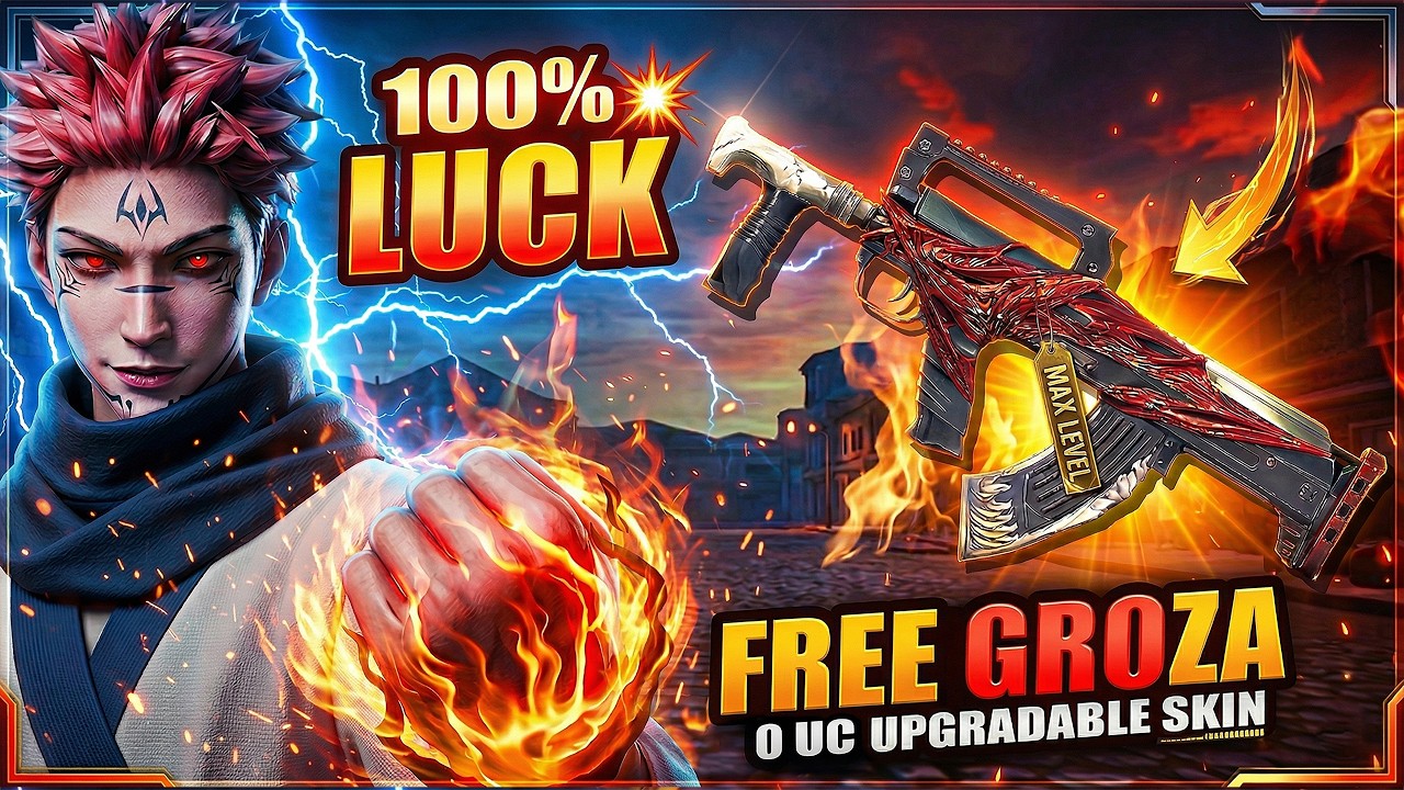 UNBELIEVABLE INSANE BGMI LUCK 0 UC JUJUTSU KAISEN GROZA 🔥 - BGMI 4.3 UPDATE GAMEPLAY