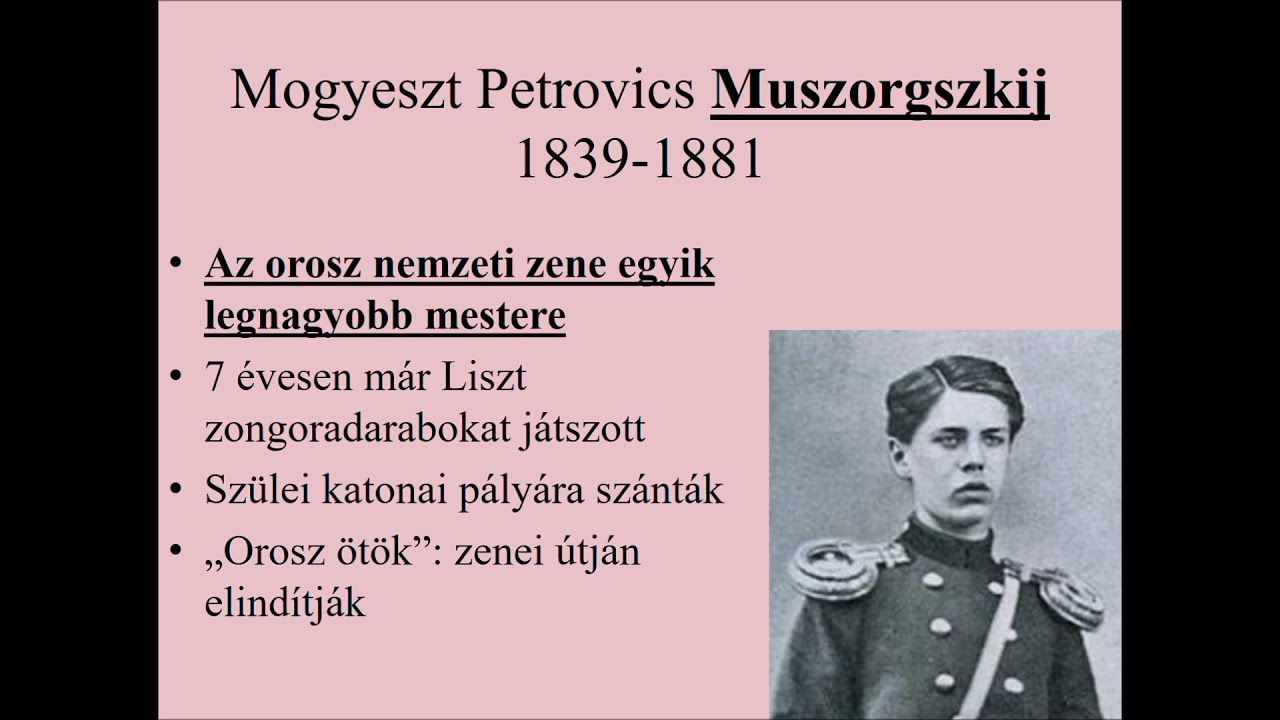 Muszorgszkij élete és munkássága