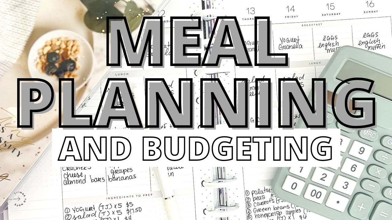 MEAL PLANNING & BUDGETING FOR THE WEEK | CLASSIC HAPPY PLANNER