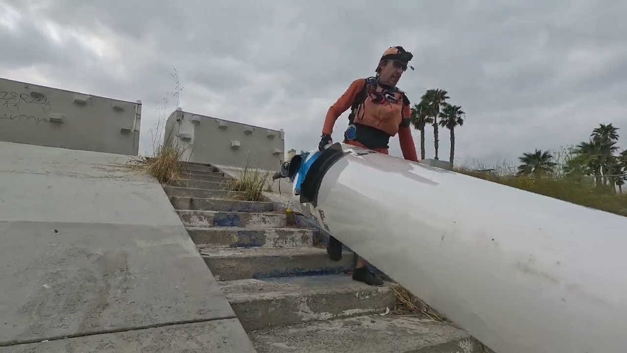 GoPro 11 horizon lock on surfski launch