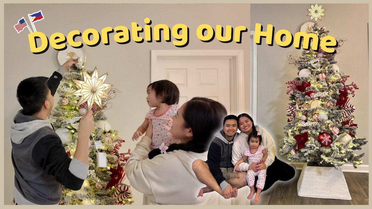 Decorating Our Apartment for Christmas 🇺🇸 | Filipino Family Holiday Vibes in the USA