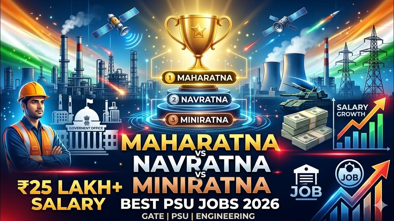 Top PSU Jobs After Engineering 2026 | Maharatna, Navratna & Miniratna Explained