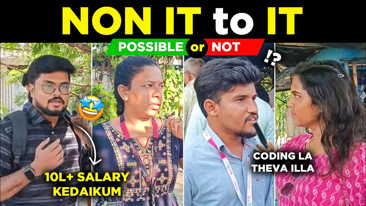 How to change Career from Non-IT to IT job - Employee's opinion | it jobs with no experience Tamil