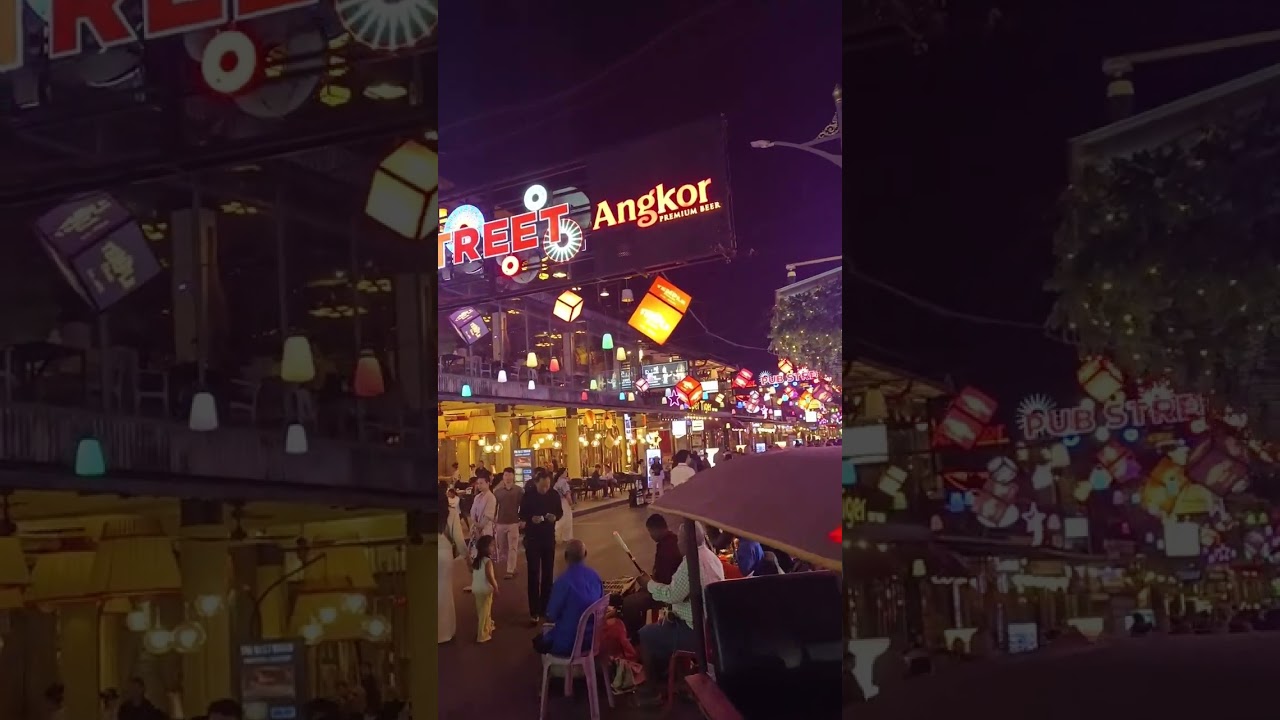 Night Market & Pub Street Vibes: Siem Reap&rsquo;s Craziest Night! 🇰🇭✨ #Shorts