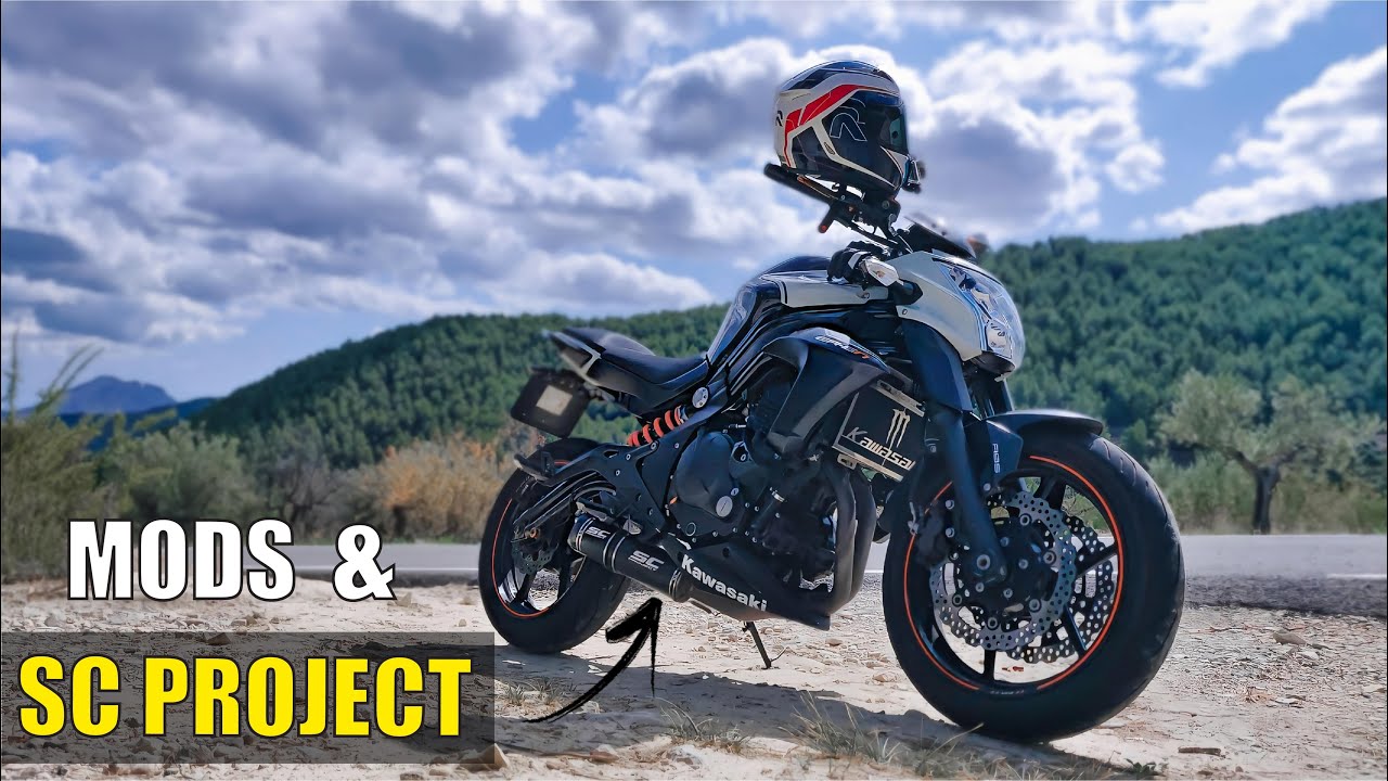 🏍✅MODIFICACIONES Kawasaki ER 6N ABS + SC Project Exhaust sound