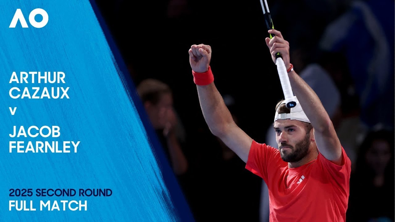 Arthur Cazaux v Jacob Fearnley Full Match | Australian Open 2025 Second Round